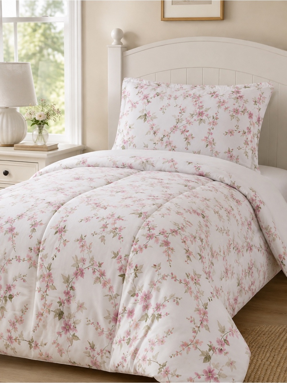 Kate Spade New York Twin/Twin XL Floral 2-Piece Comforter Set | Berry Bud Print
